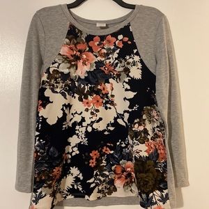 Long Sleeve Floral Shirt